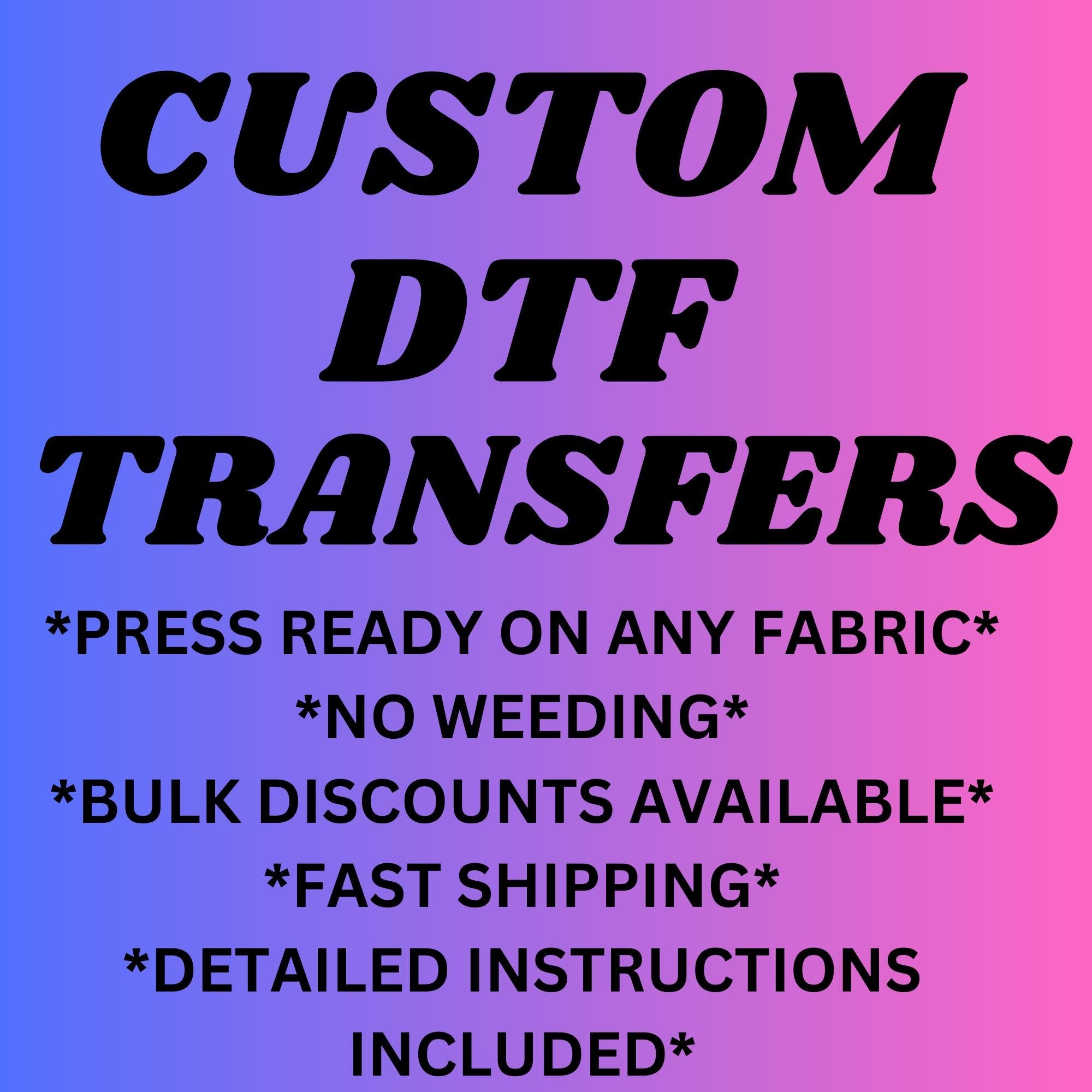 Full color ready to press DTF transfers!